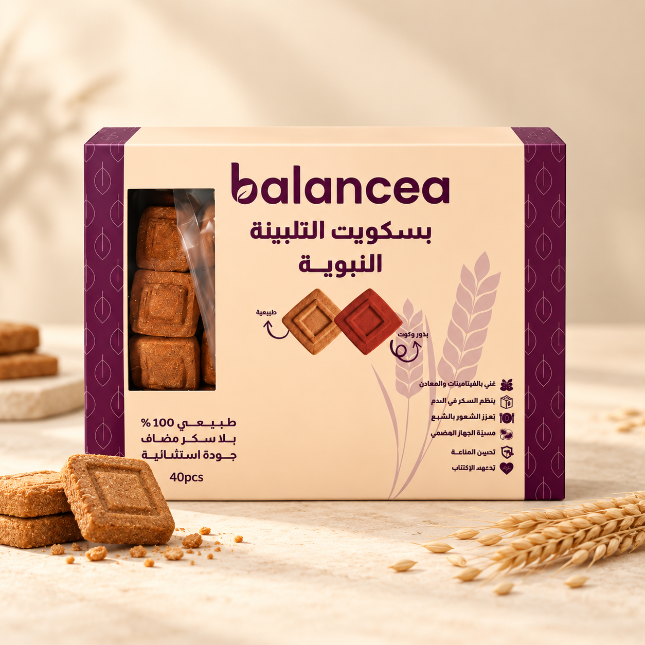 بسكويت التلبينة – من بلانسيا 40 قطعه